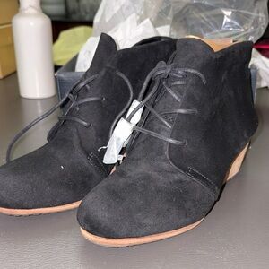 Dr. Scholl's Black Suede Ankle Booties